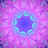 Beautiful round abstract pattern on a pink background vector