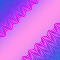 Abstract background decorated with a pattern of pink and blue wavy lines vector