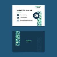 Abstract Name Card Design for Business or Company vector