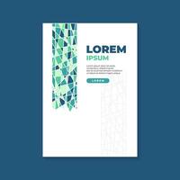 Abstract Geometric Flyer and Cover Background Design vector