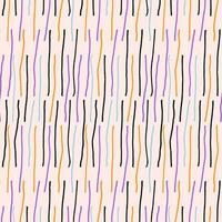 Doodle pattern with abstract grunge lines. Trendy striped design for print vector