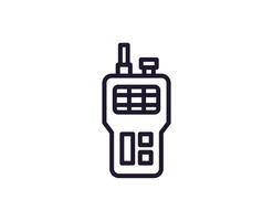 Army line icon on white background vector