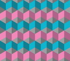 isometric seamless boxes pattern vector