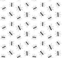 Seamless pattern of ant silhouette vector