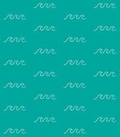 Seamless pattern of doodle sketch sea wave vector