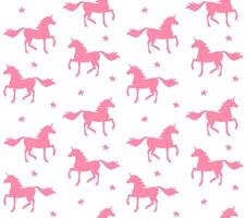 Seamless pattern of unicorn vector