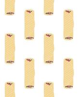 Seamless pattern of hand drawn shawarma vector
