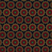 a colorful seamless pattern with a floral design. vector