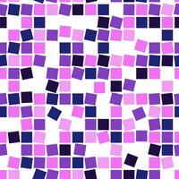 Pixel Background, Abstract Geometric Violet, blue and White Art, Irregular Tangled Shapes Design, Random Order Digital Camouflage Seamless Chaotic Squares Pattern. Irregular squares. vector