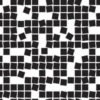 Pixel Background, Abstract Geometric Black and White Art, Irregular Tangled Shapes Design, Random Order Digital Camouflage Seamless Chaotic Squares Pattern. Irregular squares. vector