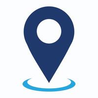 Simple location icon, Concept of global coordinate, dot, needle tip, ui. Flat style trend modern brand graphic design on white background vector