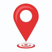 Location pin icon. Map pin place marker. Location icon. Map marker pointer icon set. vector