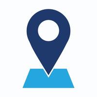 Simple location icon,Pin map icon . point marker place gps mark position vector