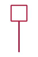 Pointer stick with a square tip vector