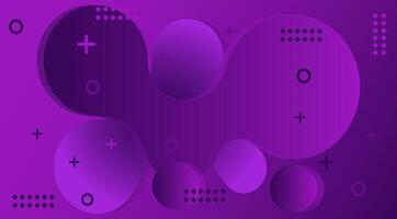 abstract purple background with circles and dots vector