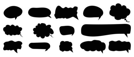 Bubble chat balloon message idea tag box icon style design. vector