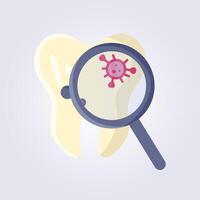 Teeth check routine illustration design icon symbol vector