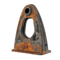 3D Model of Metal Pipe Support Bracket for Holding Pipes in Place on Transparent background AI-Generative png