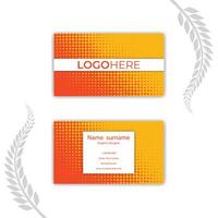 Print Business Card Set Creative and Clean Business Card Template. vector
