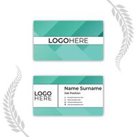 Print a Colorful abstract business card template. vector
