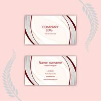 Print Colorful abstract business card design. vector