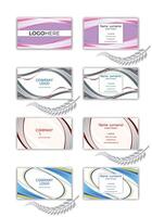 Print abstract stylish business card design. vector