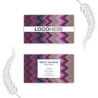 Print abstract business card design. vector