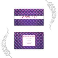 Print Elegant Business Card Design. vector