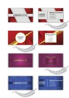 4 Set Business card template. vector