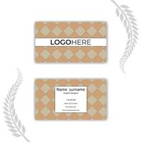 Print a Great abstract business card. vector