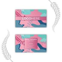 Print Abstract business identity design card template. vector