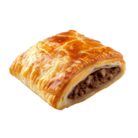 Meat Pie on Transparent background AI-Generative png