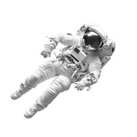 Space Suit Floating in Space with Starry on Transparent background AI-Generative png