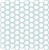 Abstract hexagon white background, blue light and shadow vector