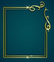 Golden with sparkling luxury frame background template vector