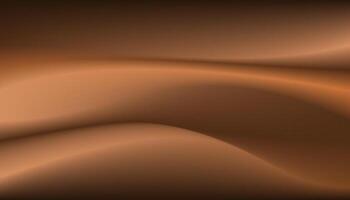 Abstract luxury fabric curved style brown gradient texture. Modern motion atmosphere illustration vector