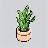 Pixel art illustration Table Plant. Pixelated Pot Plant. Table Pot Plant pixelated for the pixel art game and icon for website and game. old school retro. vector