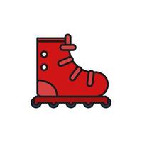Roller skate icon. Premium quality isolated rollerskating element in trendy style. design illustration icon editable. Perfect for web and app interfaces, infographics, etc. vector