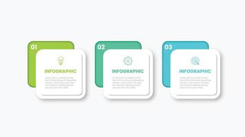 Infographic elements design template, business concept with 3 step vector