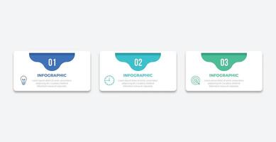 Infographic elements design template, business concept with 3 steps vector