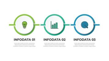 Infographic elements design template, business concept with 3 step vector