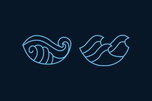 Wave block and monoline set vector