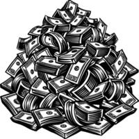 Lot of money vector