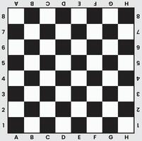 Empty chess board on transparent background Black and white chess board vector