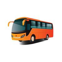 Bus, sides view, editable file vector