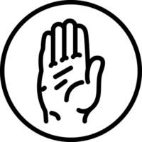 Black line icon for congress vector