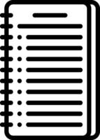Black line icon for resolution vector