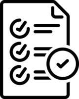 Black line icon for standard vector