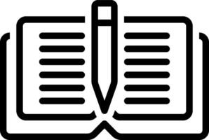 Black line icon for rules vector