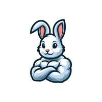 bunny with a smile vector